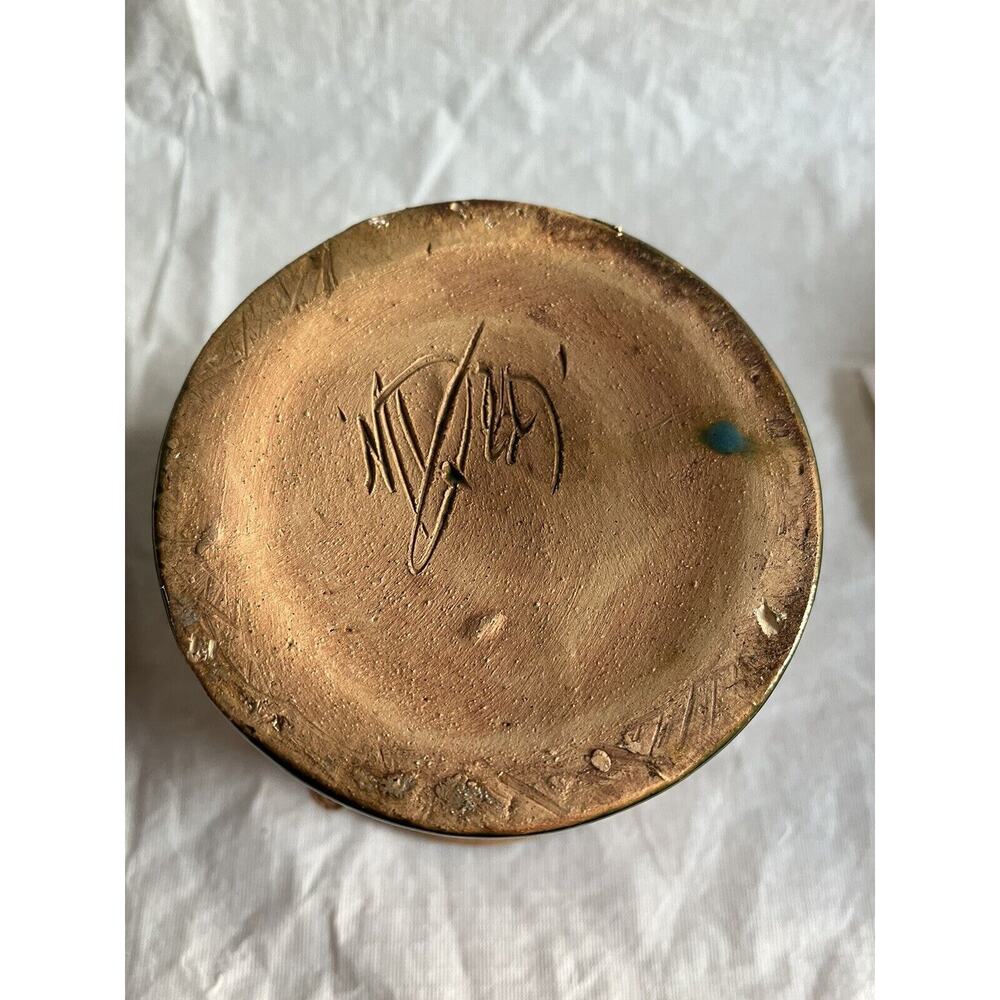 Beautiful Hand Turned Crock Set Signed - Picture 5 of 16